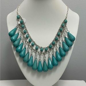 NEW Stunning Teal statement necklace